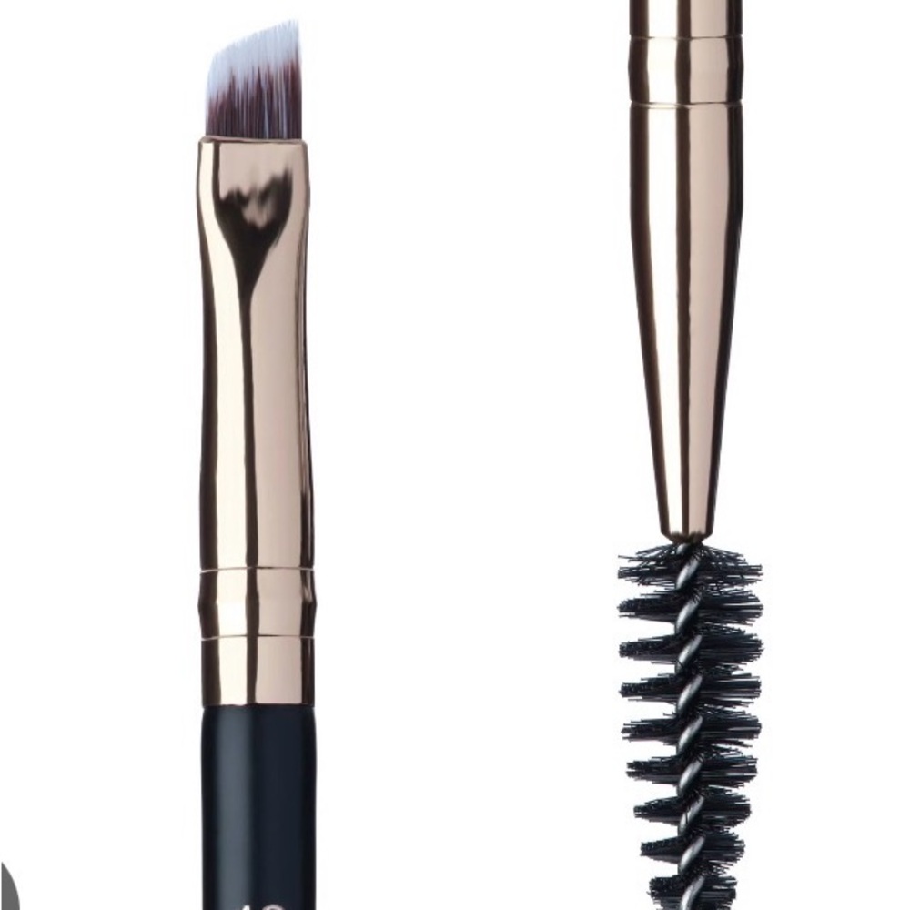 Anastasia Beverly Hills Brush #12 Dual-Ended Angled Brush Rose Gold NWT